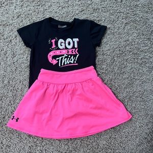 Under Armour toddler girls skort set 4t